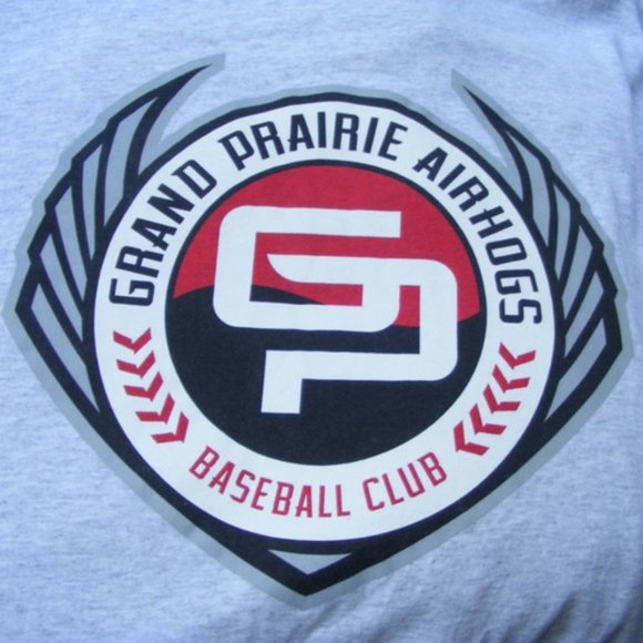 GRAND PRAIRIE AIRHOGS Tee, 3xl, Gray, Defunct, Short sleeves, TX, Cotton Blend - Picture 2 of 4